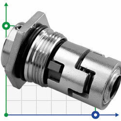 Торцевое уплотнение для Grundfos R-706H (CR) 16, SIC/SIC, VITON, 304