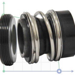 Торцевое уплотнение вала R-MG12 14, CAR/SIC, EPDM, 304, G60