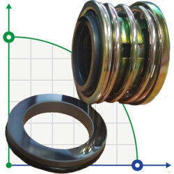 Уплотнение вала компрессора R-J580 1, D, CAR/SIC, HNBR, A3/65Mn
