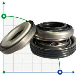 Торцевое уплотнение Ebara R-LPS 15, A, CЕR/CAR, NBR, 304