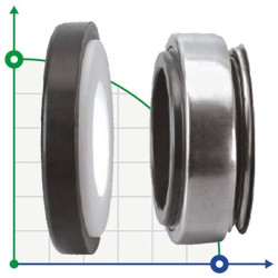 Сальник (торцевое уплотнение) R-BT-AR 12, SIC/SIC, VITON, 304