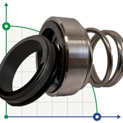 Одинарное торцевое уплотнение R-BT-RN 30, SIC/SIC, VITON, 304, T8RN