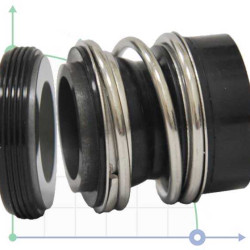 Торцевое уплотнение вала R-MG12 25, SIC/SIC, VITON, 304, G60